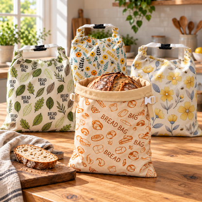Sourdough loaf stored in a CrustKeeper bread bag